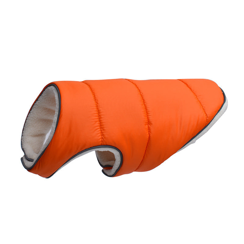 Fleece Dog Vest Jacket with Reflective Trim for Cold Weather, Eight Colors, XS to 6XL