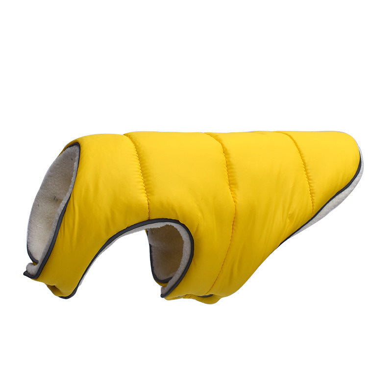 Fleece Dog Vest Jacket with Reflective Trim for Cold Weather, Eight Colors, XS to 6XL