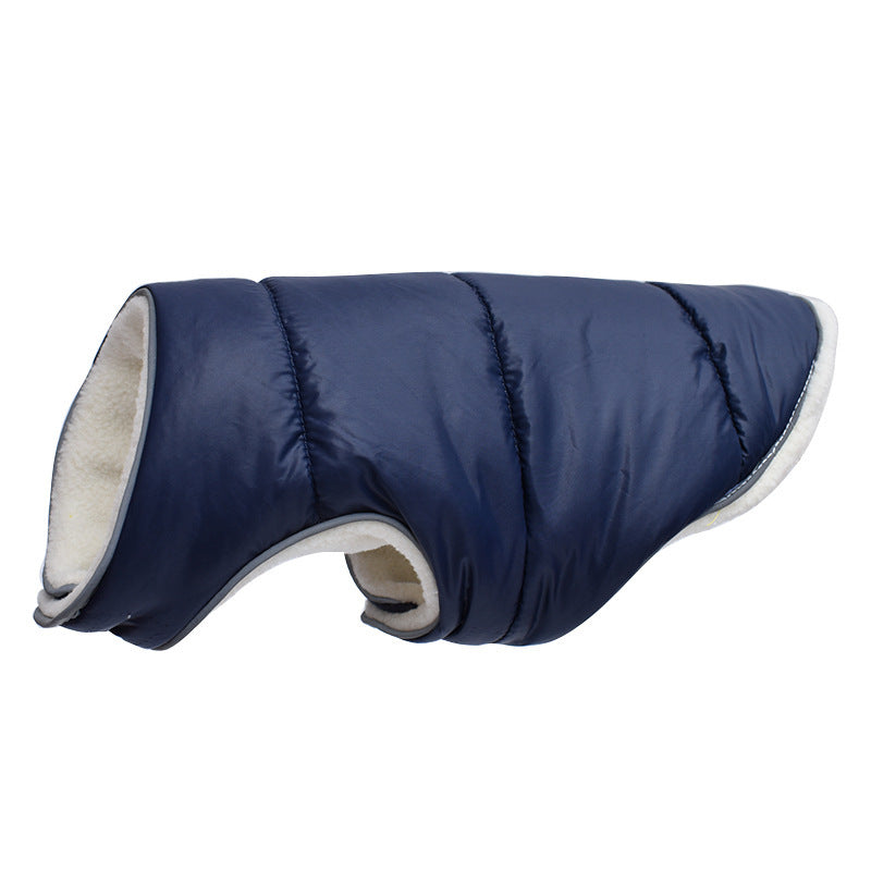 Fleece Dog Vest Jacket with Reflective Trim for Cold Weather, Eight Colors, XS to 6XL