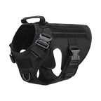 Durable Polyester Tactical Training Vest for Large Dogs, Outdoor Wear in Sizes S to XL