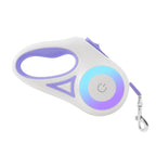Retractable Dog Leash with Integrated Spotlight in ABS Housing, 10 ft (3 m) or 16 ft (5 m) Lengths