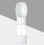 White bottle against a grey and white background