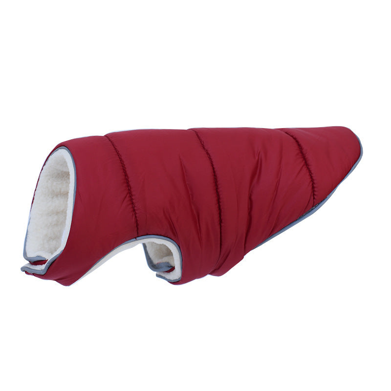 Fleece Dog Vest Jacket with Reflective Trim for Cold Weather, Eight Colors, XS to 6XL