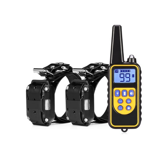 Handheld Remote Dog Training Collar System with Adjustable Strap, Available for 1 to 3 Dogs