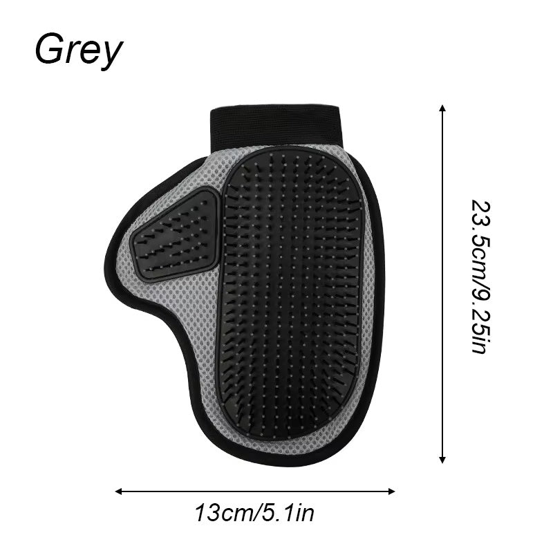 Silicone Bath and Grooming Massage Glove for Cats and Dogs, Undercoat Hair Removal Tool