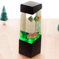 LED Jellyfish Night Light with Color-Changing Water Column, 3 x 3 x 9.1 in (7.5 x 7.5 x 23 cm), Battery or USB Powered