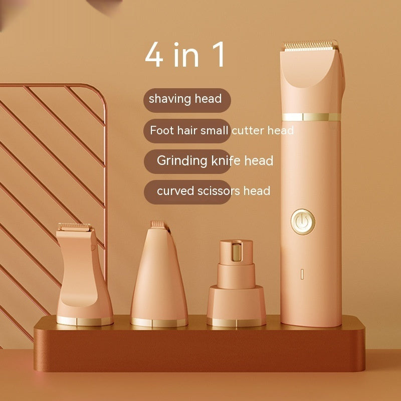 Cordless USB-Rechargeable Dog Grooming Clipper Set with Guide Combs and Blade Care Kit
