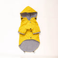 Windproof Twill Dog Rain Jacket with Breathable Cotton Lining, British-Style Cut, Sizes S to 4XL