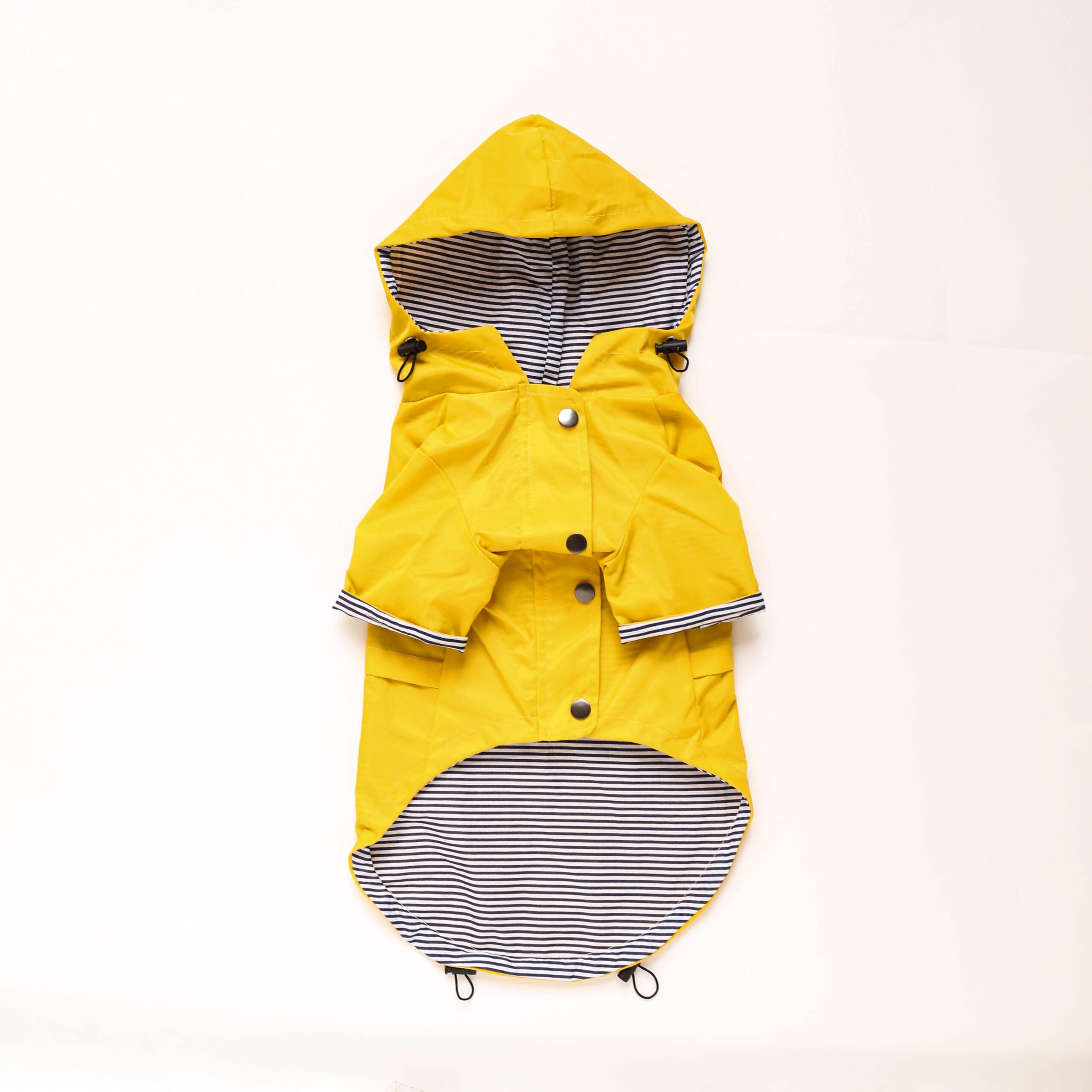 Windproof Twill Dog Rain Jacket with Breathable Cotton Lining, British-Style Cut, Sizes S to 4XL