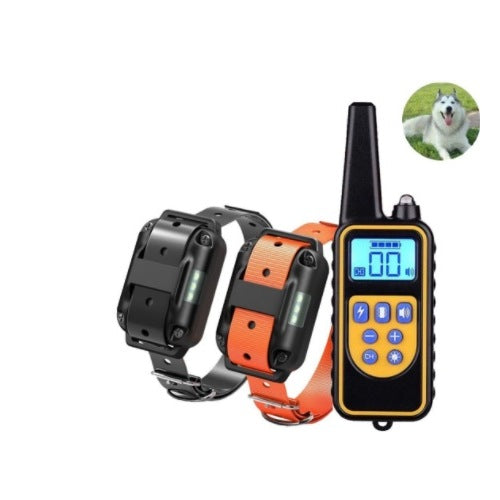 Handheld Remote Dog Training Collar System with Adjustable Strap, Available for 1 to 3 Dogs