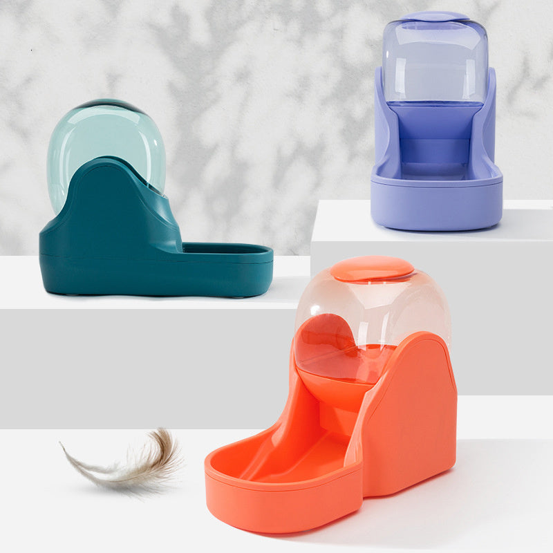 Teal, lavender and orange units arranged on white steps