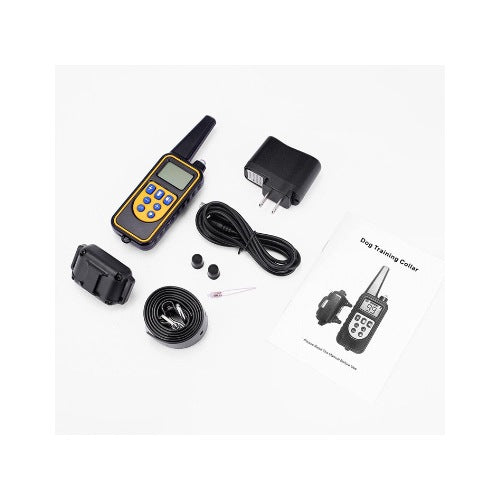Handheld Remote Dog Training Collar System with Adjustable Strap, Available for 1 to 3 Dogs
