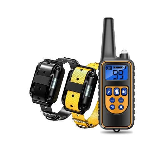 Handheld Remote Dog Training Collar System with Adjustable Strap, Available for 1 to 3 Dogs