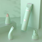 Mint clipper with two attachment heads on a mint background