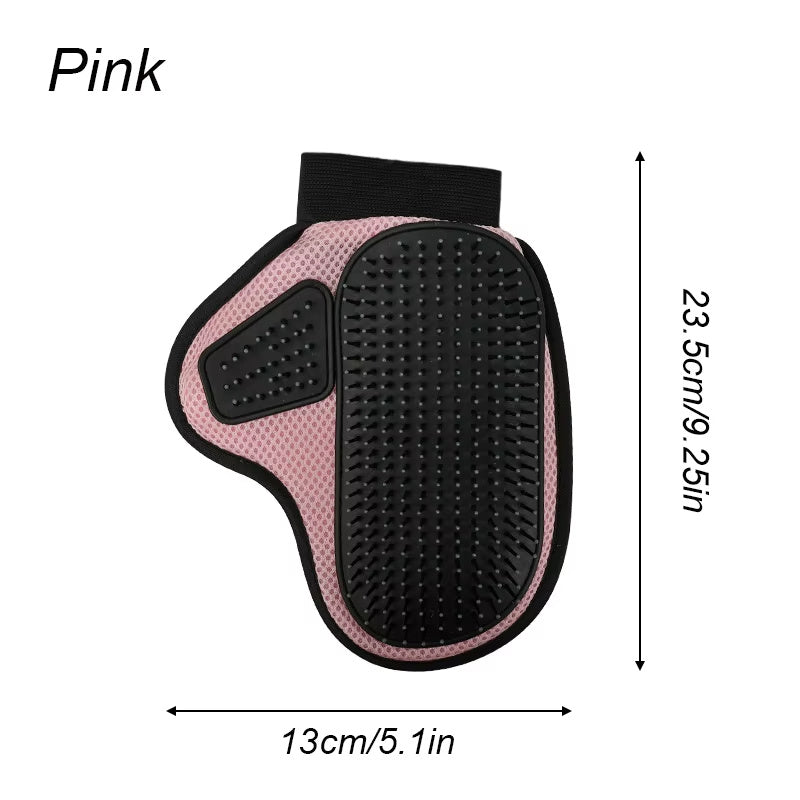 Silicone Bath and Grooming Massage Glove for Cats and Dogs, Undercoat Hair Removal Tool