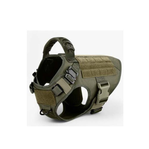 Durable Polyester Tactical Training Vest for Large Dogs, Outdoor Wear in Sizes S to XL