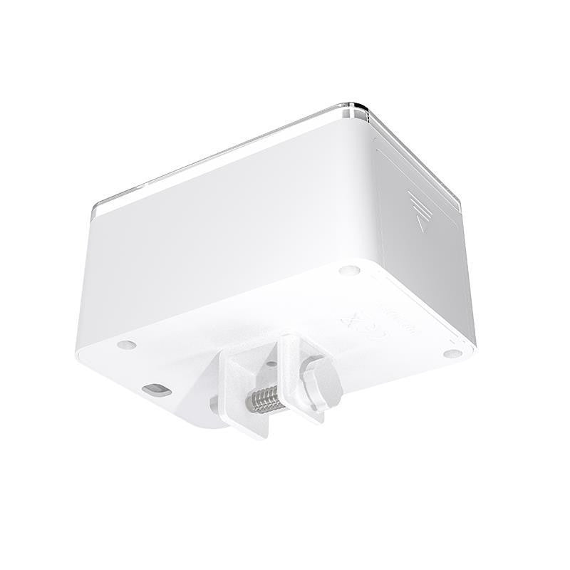 Underside of the feeder showing the mounting screw