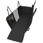 The hammock cover shown with its straps and side flaps