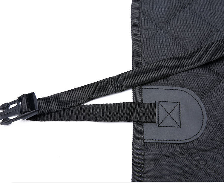 Close-up of the buckle strap and its anchor patch