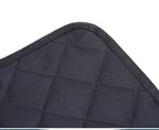 Corner of the cover folded back to show the backing