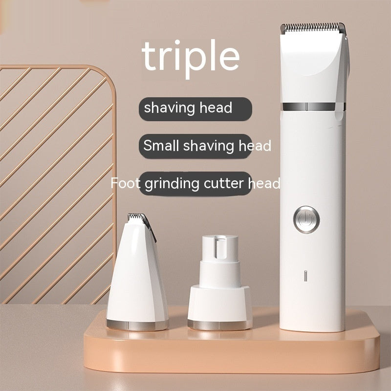 Cordless USB-Rechargeable Dog Grooming Clipper Set with Guide Combs and Blade Care Kit