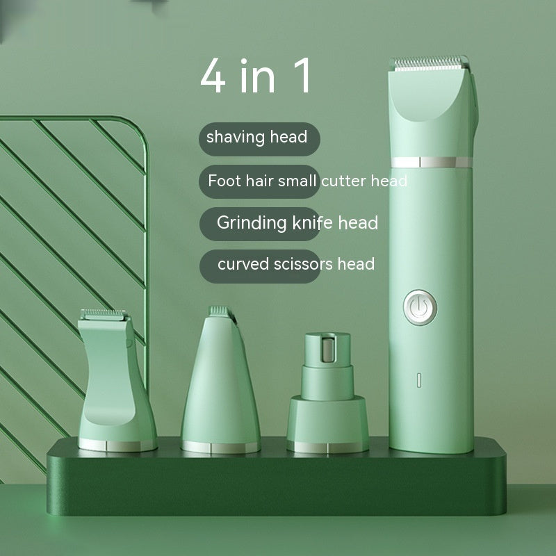Cordless USB-Rechargeable Dog Grooming Clipper Set with Guide Combs and Blade Care Kit