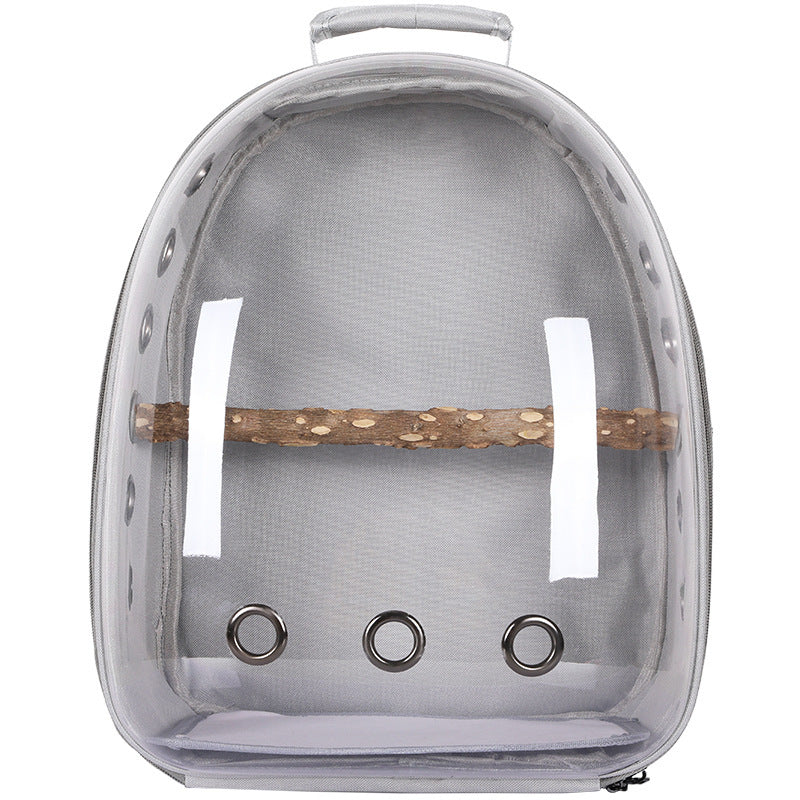 Breathable PC Travel Backpack Carrier for Parrots and Mynas, 20 to 35 Liter Capacity
