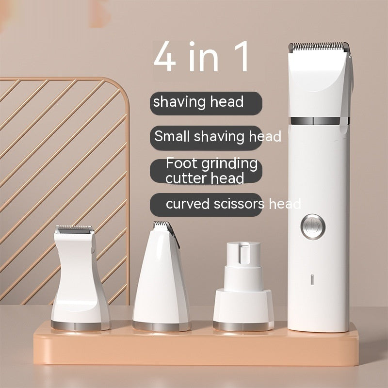 Cordless USB-Rechargeable Dog Grooming Clipper Set with Guide Combs and Blade Care Kit