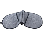 Grey microfibre paw towel opened flat