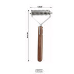 Undercoat rake with a wider blade head